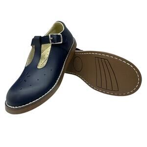 FootMates Sherry Mary Jane Girls Size 12.5 Navy Leather School Dress Shoe